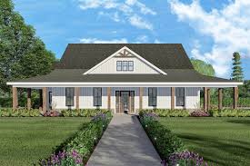 exclusive ranch home plan with wrap