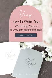 wedding vows how to write them plus