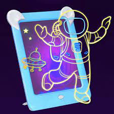 11.75 x 1 x 17.75. Discovery Kids Neon Led Glow Drawing Board With Translucent See Through Surface Buy From 10 On Joom E Commerce Platform