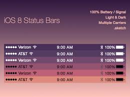To learn what an icon means, find it below. Ios 8 Status Bars Sketch Freebie Download Free Resource For Sketch Sketch App Sources