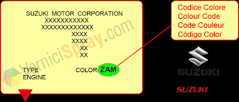 All Colour Codes For Suzuki