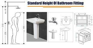 Standard Height Of Bathroom Fittings