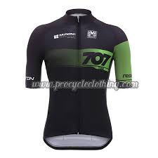 2018 Team 707 Santini Biking Outfit Riding Jersey Maillot Black Green