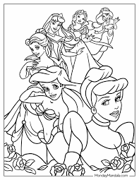 36 disney princess coloring pages free