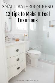 small bathroom renovation and 13 tips