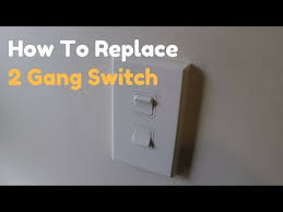 How To Replace A 2 Gang Double Light Switch Youtube