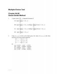 solving simultaneous linear equations