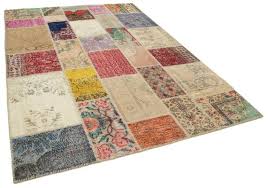 vine multicolor patchwork rug for