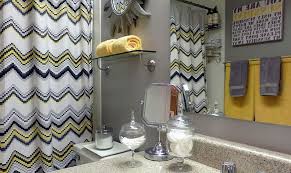 Gray And Yellow Bathrooms