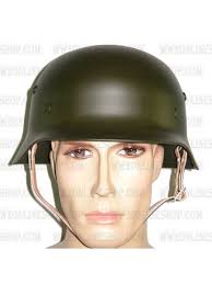 Replica of WW2 German M35 Steel Helmet in Dark Green for Sale