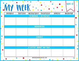 School Daily Planner Maker Weekly Template Middle Peero Idea