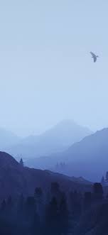 1125x2436 misty mountains 4k iphone xs