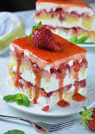 strawberry icebox shortcake a lemon
