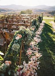 outdoor wedding aisle decoration ideas