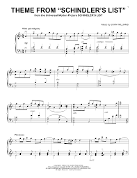 Give me your names 2. Theme From Schindler S List Piano Sheet Music By John Williams Solo Piano