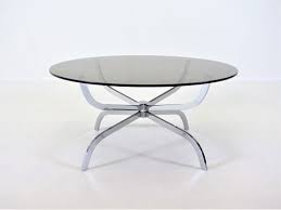 mid century round spider coffee table