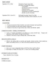 Sample First Job Resume   Resume Cv Cover Letter