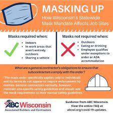The supreme court in the state of wisconsin wednesday struck down governor tony evers' statewide mask mandate, ruling that the democrat exceeded his authority by unilaterally extending the. Trades Groups Answer Contractors Questions About Mask Mandate The Daily Reporter Wi Construction News Bids