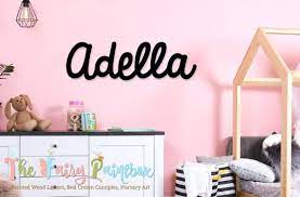 Girls Nursery Wall Painted Letters Baby