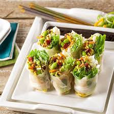 Sprinkle with 1 tablespoon cilantro and 2 teaspoons mint. Shrimp Spring Fresh Rolls Recipe Simplot Foods