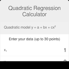Quadratic Regression Calculator Formula