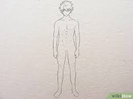 Drawing anime boy back full. How To Draw An Anime Body With Pictures Wikihow