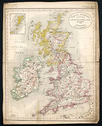 England is a country that is share of the joined kingdom. Vintage Road Maps Great Britain And Ireland Uk Map British Isles Old Map Travel Collectible Vintage Retro Educational England Map Geography Home Living Globes Maps Kromasol Com
