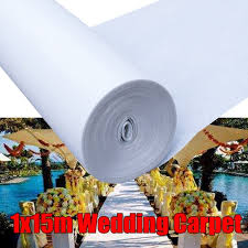 jual 49ft white wedding aisle runner