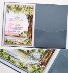low country watercolor wedding