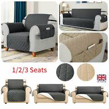 1 2 3 seater sofa slip cover quilted