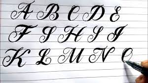 fancy fonts cursive writing for
