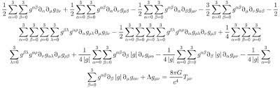 Einstein Field Equations Fully Written