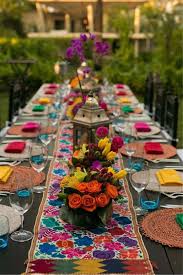 Check out our assortment of gifts and mexican imports including traditional mexican blankets, mesh bags, clothing, home decor and more. Colorful Table Decorations Centerpiece Wedding Table Settings Ideas Outdoor Wedding Decora Mexican Bridal Showers Mexican Party Theme Mexican Themed Weddings