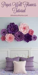 Paper Wall Flowers Tutorial