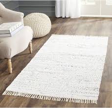 handmade boho stripe cotton area rug