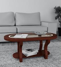 Woodness glass coffee table at best prices with free shipping & cash on delivery. Buy Jones Coffee Table With Glass Top In Red Polish Finish By Crystal Furnitech Online Oval Coffee Tables Tables Furniture Pepperfry Product