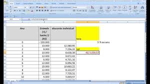 como calcular o vpl no excel valor