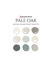 Benjamin Moore Pale Oak Paint Palette