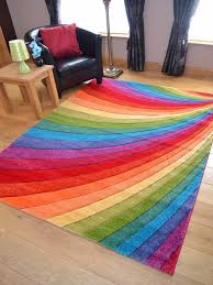 funky bright rainbow rugs modern multi
