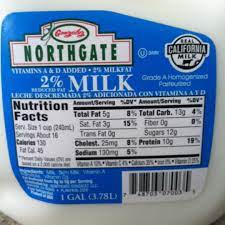 calories in 1 2 cup of milk 2 lowfat