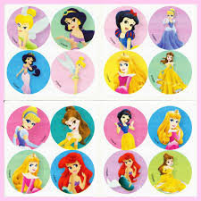 Details About Disney Princess Dots Stickers X 8 Sheets 32