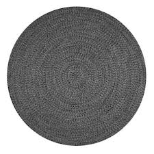 nuloom lefebvre braided indoor outdoor area rug 5 round charcoal