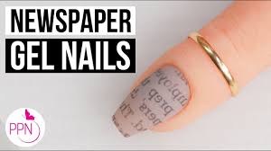 how to newspaper nails using gel polish