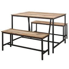 A wooden dining table is a stunning way to bring a traditional yet country rustic charm into the dining room. Urban Rustic Dining Table And Bench Set