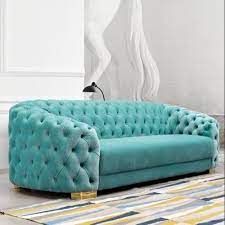 On Velvet Fabric Sofa