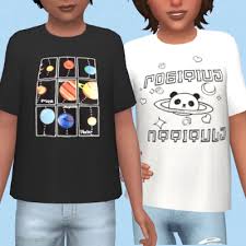 graphic t shirt for kids the sims 4