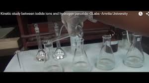 iodide ions and hydrogen peroxide