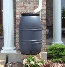 55 gallon grey rain barrel com