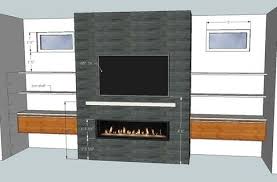 gas fireplace linear fireplace