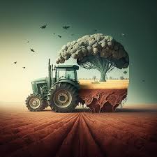premium photo a tractor is shown in a